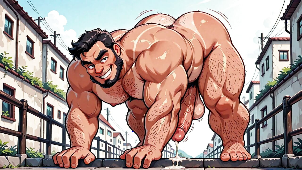 Riesige sexy bären mit monsterschwänzen