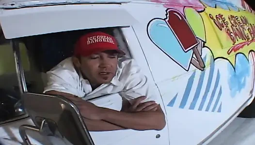 Cute cheerleader gets banged and jizzed in mouth