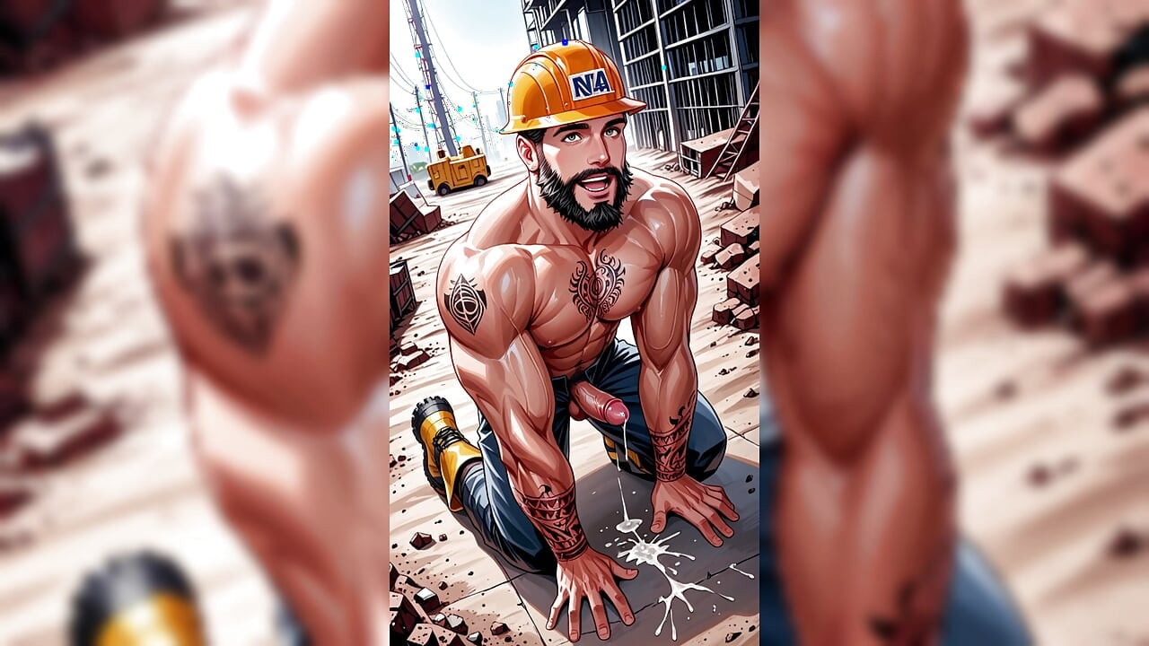 Construction gay, hommes sexy