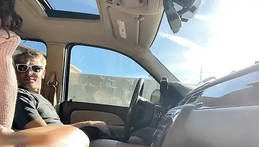 Hot Guy Caught Having Sex in the Driver's Seat