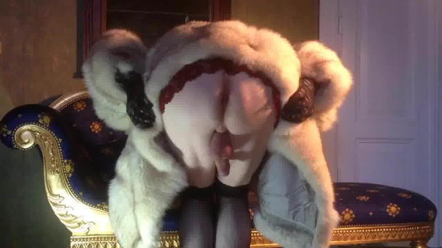 Sad but sexy TV in furs part 3