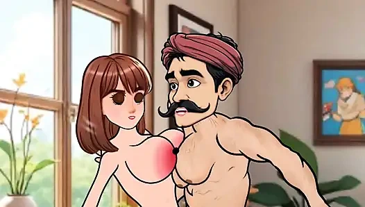 24 Year Old Girl Gets Hard Fucked by 36 Year Old Man in Living Room - Cartoon Animation