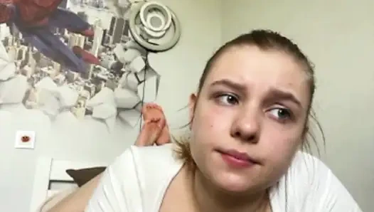 Sloppy dildo blowjob with jucielussie and slapping ass