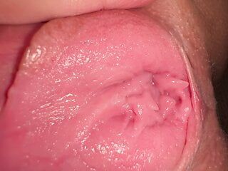 Quente close-up de masturbação na buceta, verdadeiro orgasmo adolescente