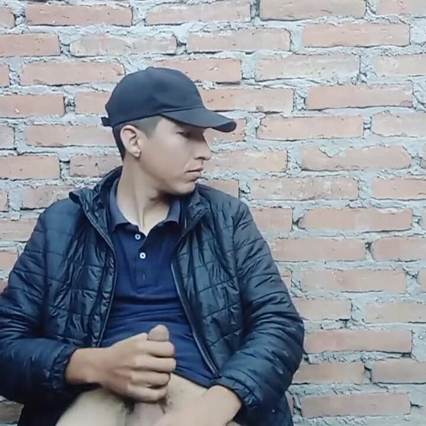 Cute Boy Stroking His Cock