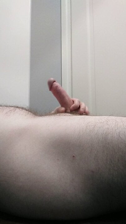 Stroking my penis until I cum