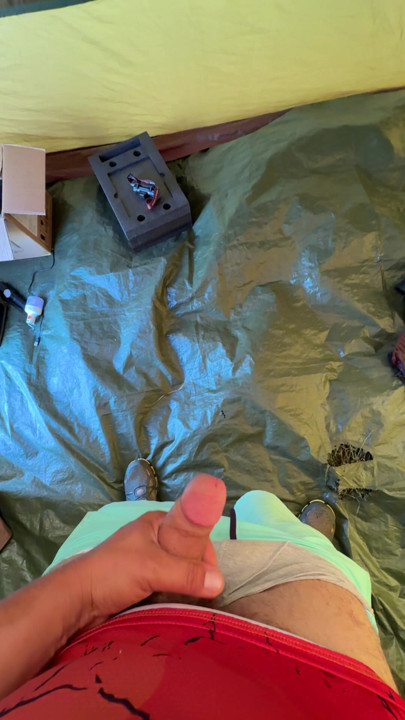 Solo masturbating