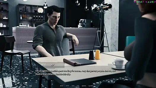 Кибернетическое соблазнение 1-м членом - неожиданный тройничок, анал и минет в ряд 34