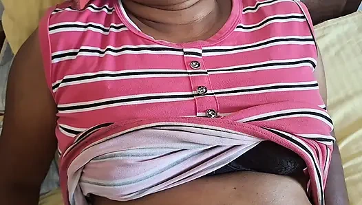 Milf stepmom while Resting  on Bed