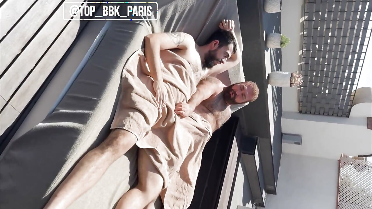 Ass Wrecked Bareback, Throat Fucked Until Tears, Face Covered in Cum by Three Bears in Bcn!!! (horizontal Version)