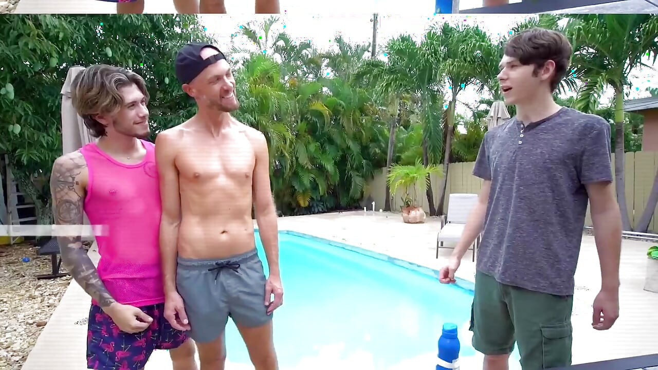 Shy boy gets his asshole drilled by doctor while his stepdad is holding his hand