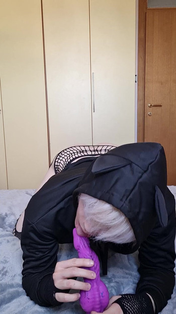 Femboy plays with his Bad Dragon - part 1