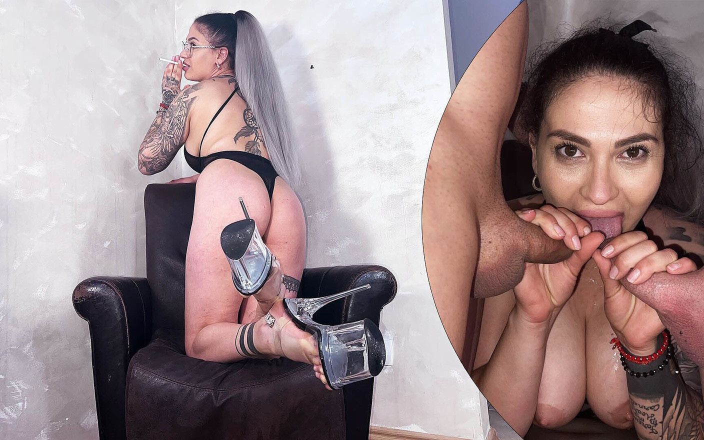 Smoke and Fuck Tattooed Kate