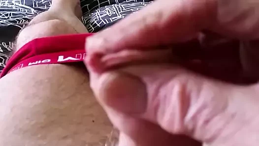 At naptime, playing with my dick