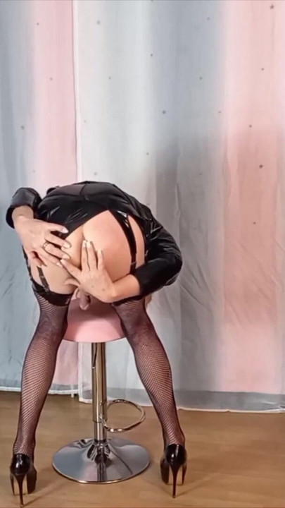 Must-share moment from "CD Whore in Lingerie Posing, Wanking, Squirting"