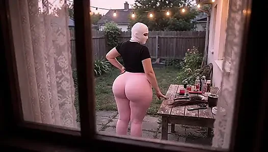 My neighbor is provoking me from the garden