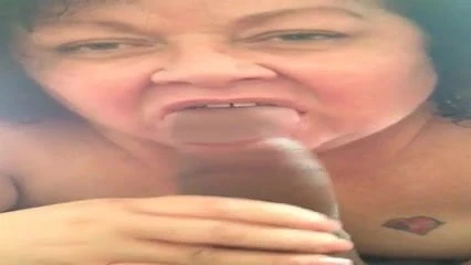 old bbw blowing