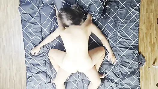 My Stepmom Sharing A Bed In Hotel Room Fuck So Hot and Creampie