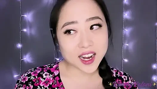 Asmr - masum Asyalı kimmy kalani ilk oral seks rol oyununu yapıyor
