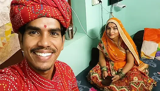 Indian Rajsthani New Merried Lovely Couple Selfi Romantic Outdoor By -Sn...