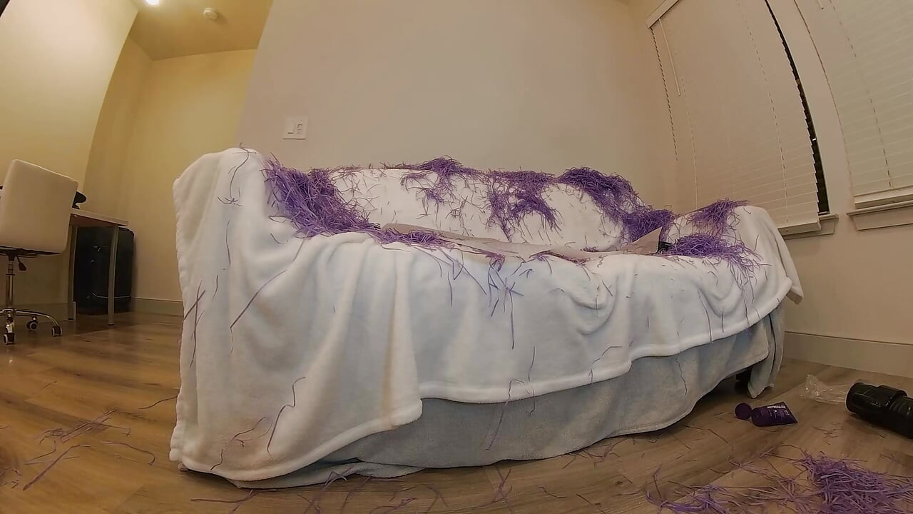 Inflatable Anal Sex Toy on Sofa