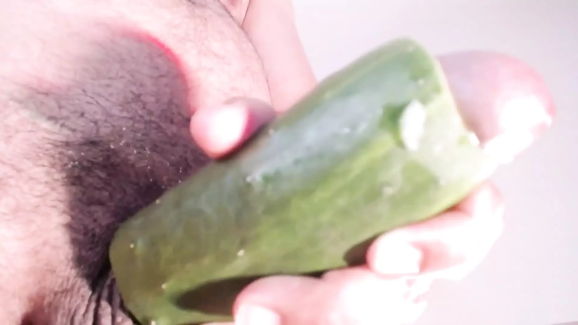 Fruit Masturbation. Stuffed Cucumber