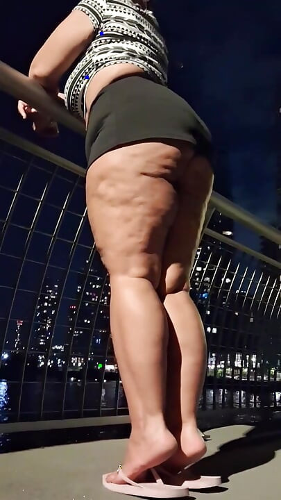 Boricua Leg Tease Queen Strikes Again