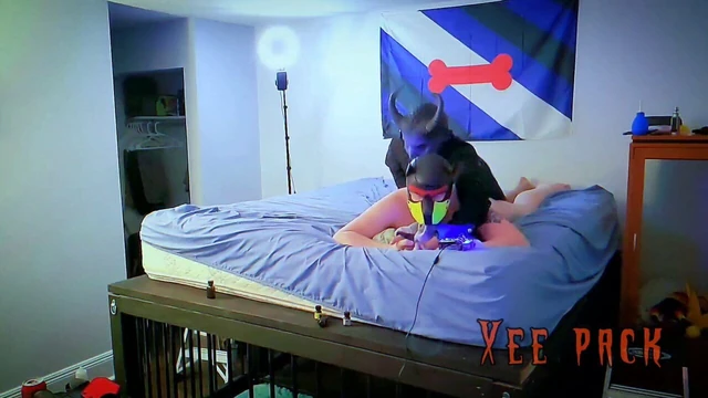 Cervous Unloads in his personal Pup Felix