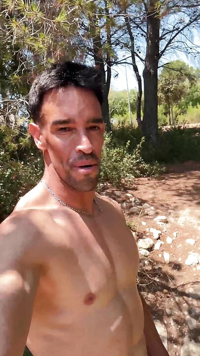 Fully Naked Showing off to Cars & Motorbikes