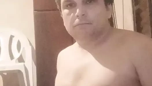 I put cum on my breasts after jerking off