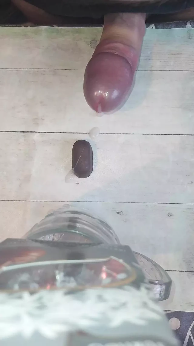 That's it! Homemade chocolate with sperm coating.