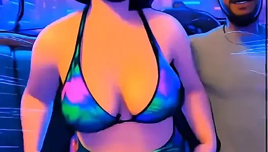 Колумбийская зрелая толстушка давит тебя в видео от первого лица + раздавливаясь со своим худеньким бойфрендом