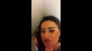 Swedish slut takes a facial