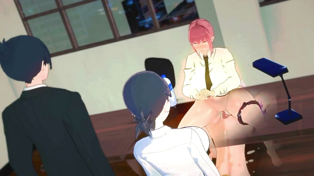 Chainsawman - Niềm vui văn phòng Makima - 3D Hentai Animations
