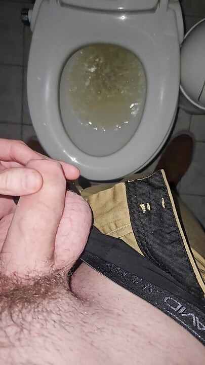Quick Piss at My Mom's House for Mother's Day in My Blue Shirt