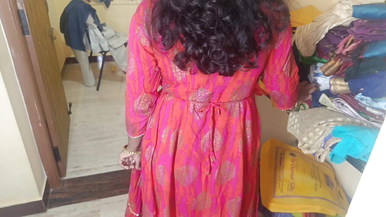 Housewife showing cute breast for her step brother