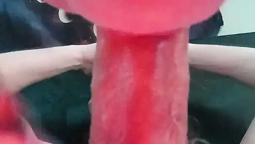 Stepdaughter deepthroats and gets facial