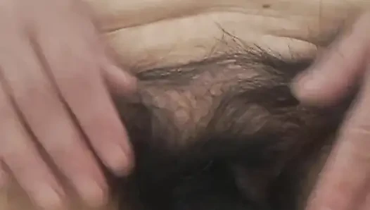 Wanting to Show Her Pussy by Opening It, Showing Her Pink Vagina