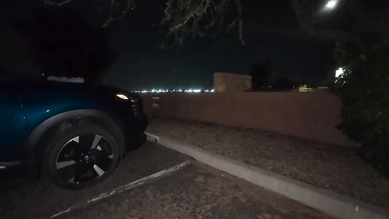 Dark Parking Lot Public Sex with the Shiesty Mask on!