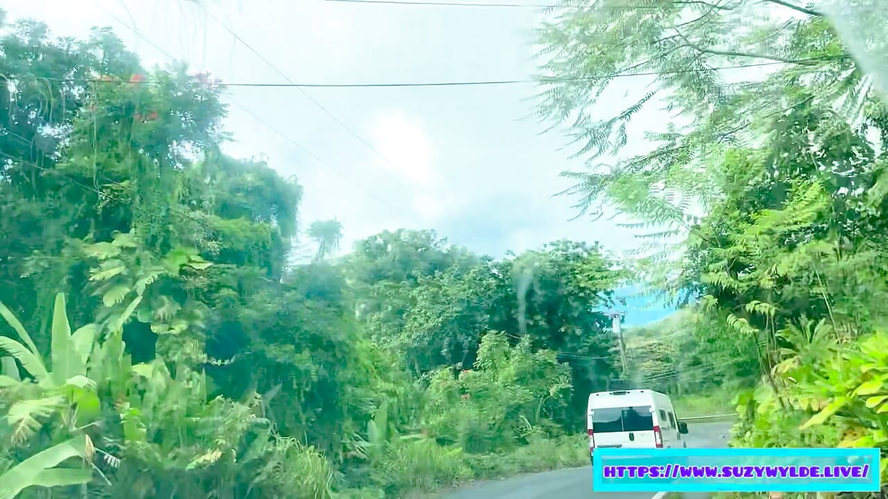 Sfw Road Trip till Hana för Suzy Wylde i Waimoku Falls, Maui