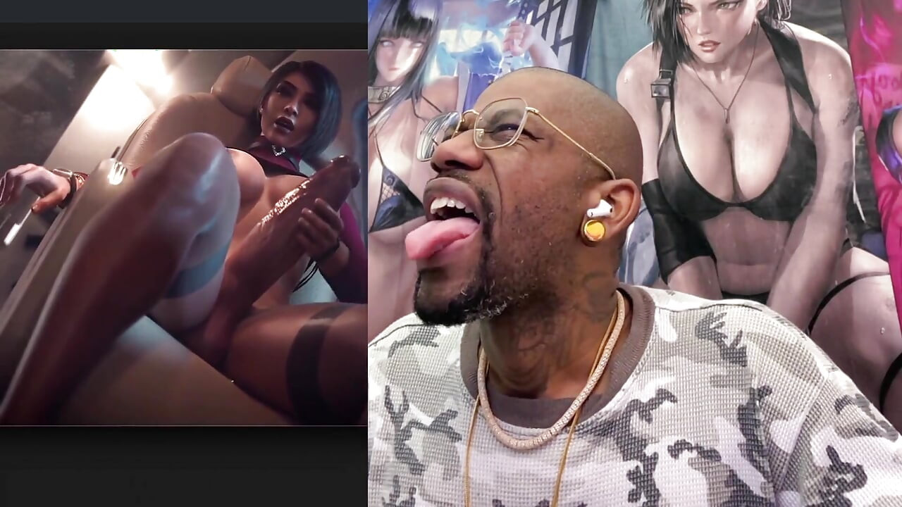 Thicc สาวข้ามเพศ Ada Wong ชักว่าวและน้ําแตกทั่วเจ็ทส่วนตัวของเธอ