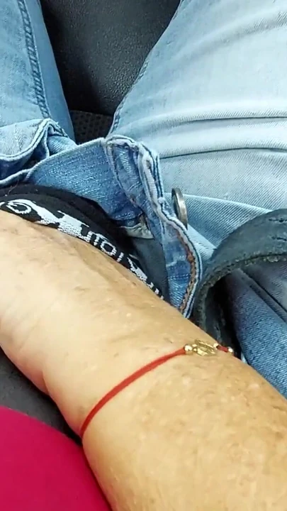 Thrilling moment from "Mature stepmom teasing her stepson in public and playing with his cock. part 2"