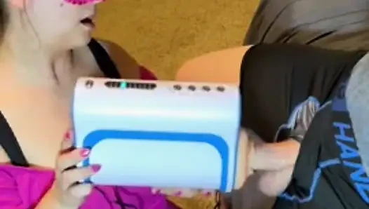 My step son takes forever to cum.