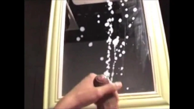 Impressive Huge Mirror Cumshot Compilation