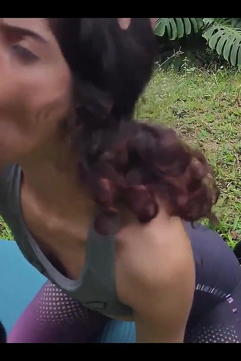 A Guy Who Was Walking Through the Farm Sees Me Doing Yoga and Ends up Fucking Me.