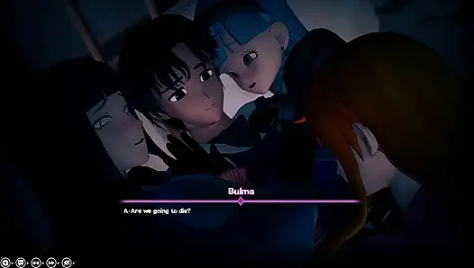 Секс в тройничке с Hinata Nami и Bulma