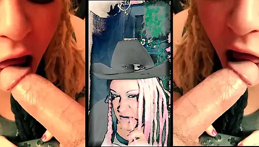 Turning straight cowboys into cocksucking sissies BJ with cumshot ending
