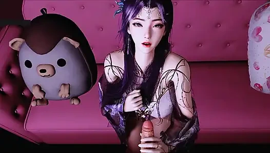 Virtual Goddess Spark: Scarlet Curves - 3D Animation Hentai