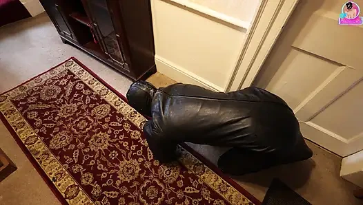 Training Zero - Zero Sees Our New House for the First Time! Femdom Slave Bondage Bitchsuit Tour