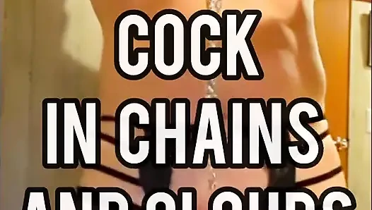 Stepdaddy's Cock Is Wrapped up in a Chain Leash